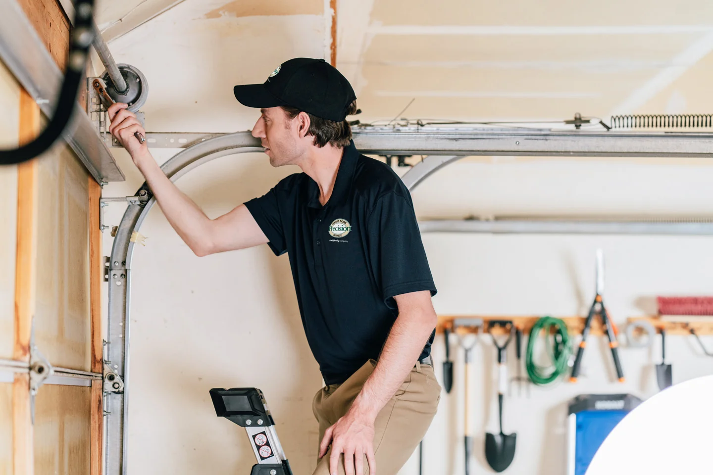 Precision garage door lubrication services